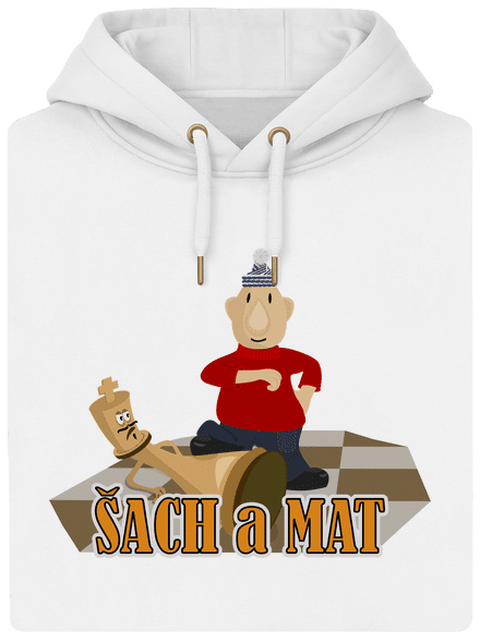 Šach a Mat unisex mikina premium Snowwhite