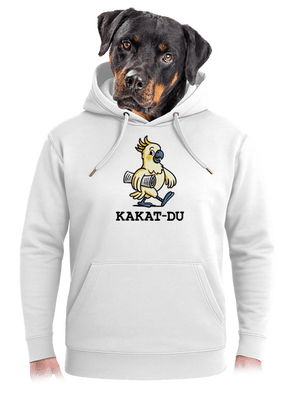 Kakat-du unisex mikina premium Snowwhite