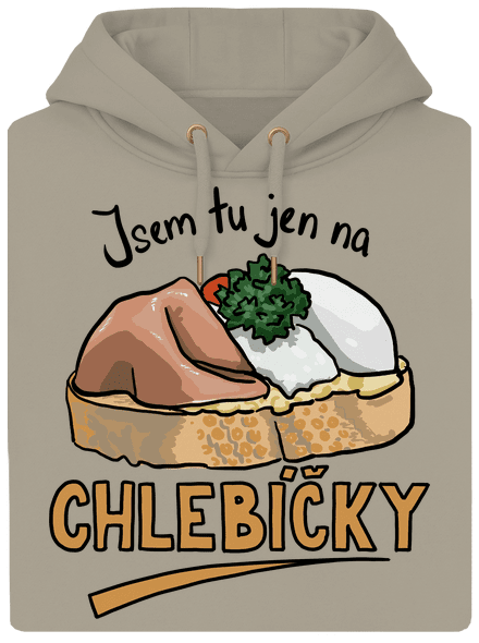 Na chlebíčky unisex mikina premium Pastel Macchiato