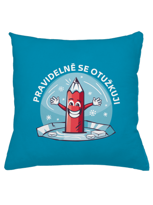 Pravidelně se otužkuji polštář Blue Turquoise