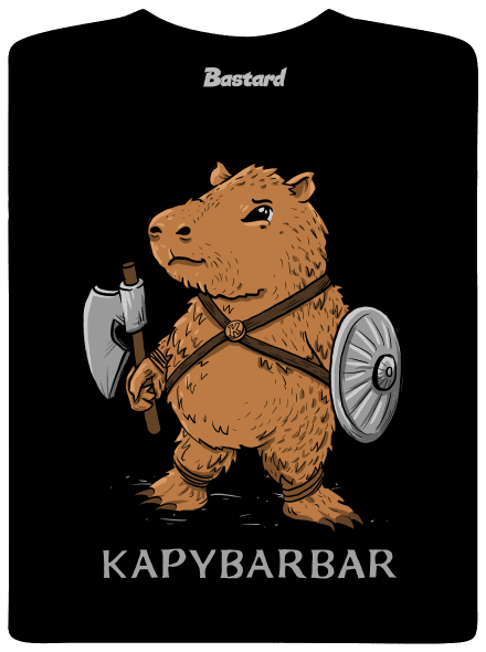 Kapybarbar pánské dlouhý rukáv Black