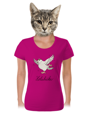 Holubička dámské tričko Fuchsia Red