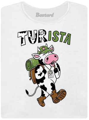 Tur na cestách dámské tričko s lemem White