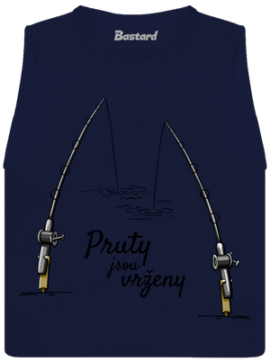 Pruty jsou vrženy dámské tílko volné Navy