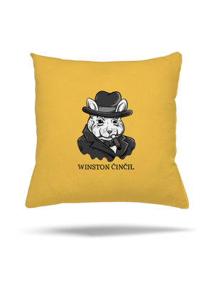 Winston Činčil polštář Yellow Gold