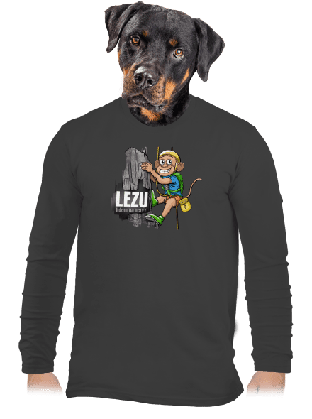 Lezu na nervy pánské dlouhý rukáv Dark Grey