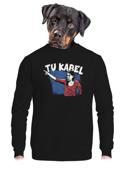 Tukabel unisex mikina bez kapuce Black