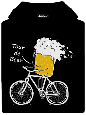 Tour de beer pánská mikina klokanka Black