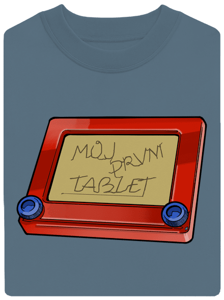 Můj první tablet unisex mikina bez kapuce Nordic Blue