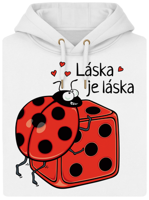 Láska je láska unisex mikina premium Snowwhite