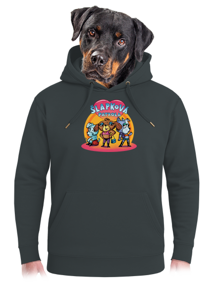 Šlapková patrola unisex mikina premium Charcoal