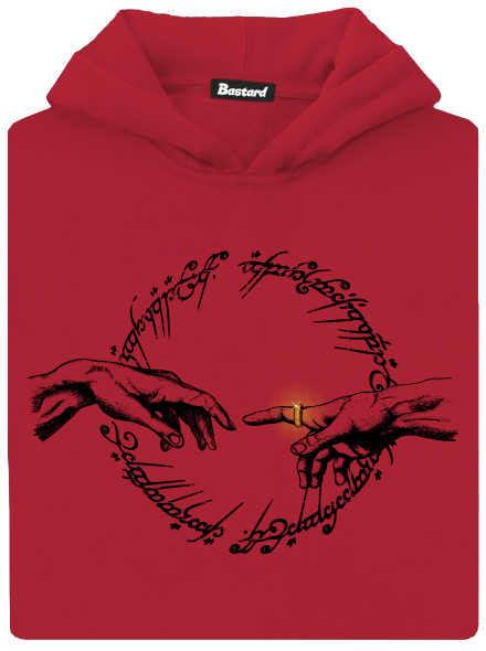 God of ring dětská mikina klokanka Fire Red