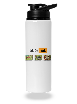 Sběr hub lahev na vodu White