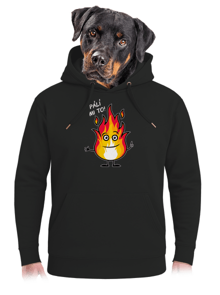Pálí mi to unisex mikina premium Dark Black