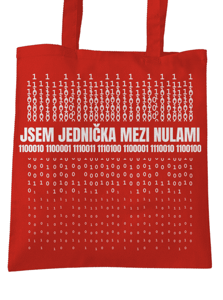 Jednička mezi nulami taška Bright Red