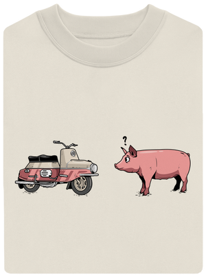 Praseta unisex mikina bez kapuce Off White