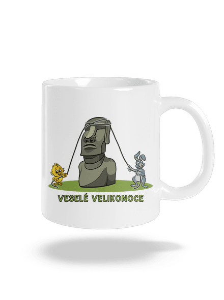 Velikonoční Moai klasický hrnek White
