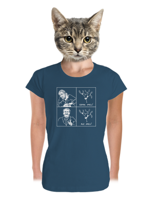 Cimrman: Copak jmelí dámské tričko premium Petrol Blue