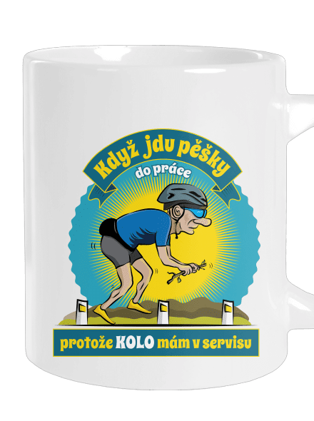 Závislost na kole velký hrnek White