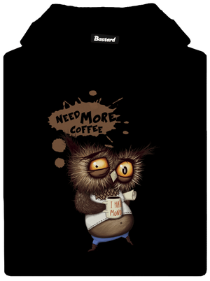 Potřebuju víc kafe pánská mikina klokanka Black