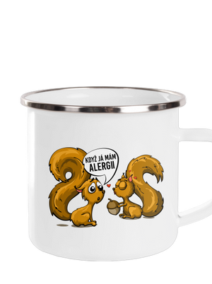 Alergická veverka plecháček White