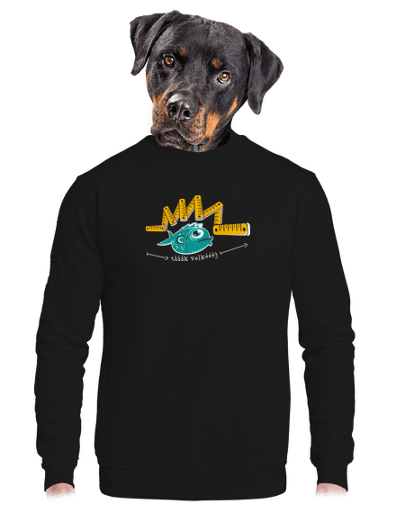 Úlovek unisex mikina bez kapuce Black