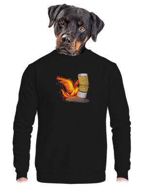 unisex mikina bez kapuce