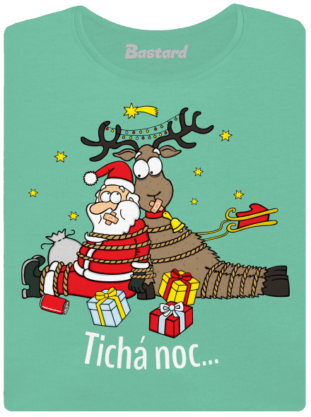 Tichá noc dámské tričko premium Mint Mal