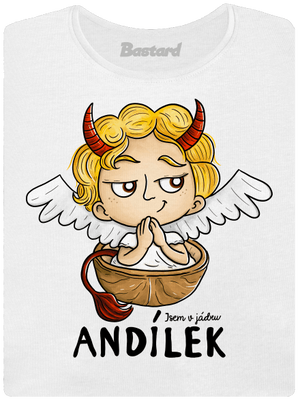Andílek dámské tričko premium White