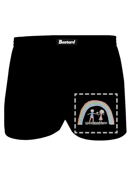 Dětské kresby - nahraj vlastní pánské trenky Black