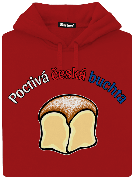 Poctivá buchta a klobása dámská mikina klokanka Red Mal