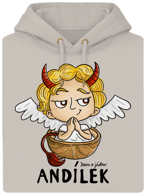 Andílek unisex mikina premium Pastel Macchiato