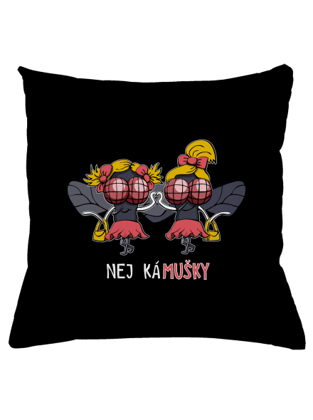 Nej kámušky polštář Black