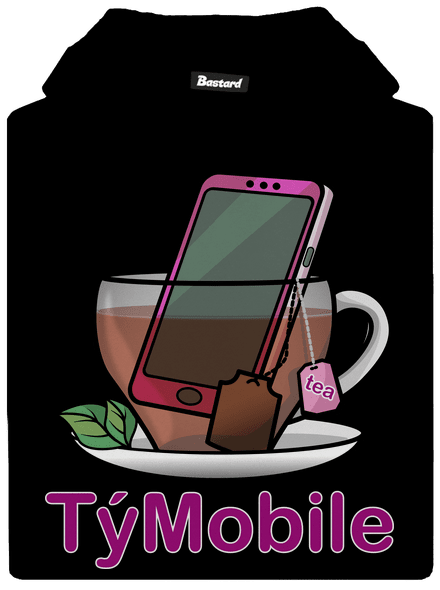 TýMobile dětská mikina klokanka Black