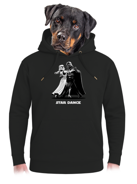 Star dance unisex mikina premium Dark Black