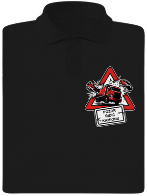 Řidič kamionu pánská polokošile Black