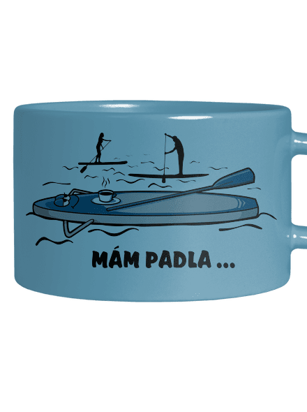 Mám padla hrnek makronka Blue Macaron