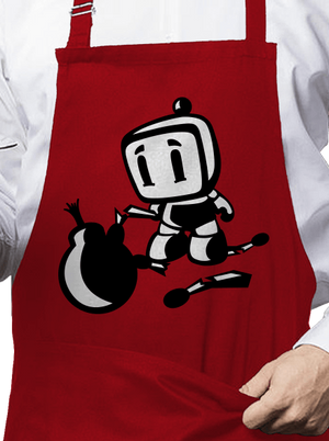 Bomberman zástěra Red