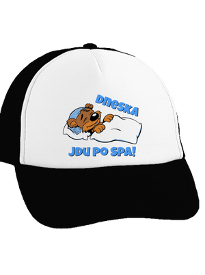 Dneska jdu po spa kšiltovka truckerka Black cap