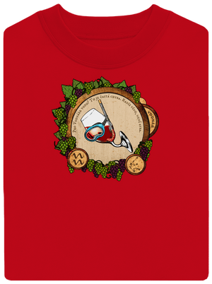 Vinný horoskop: Vodnář unisex mikina bez kapuce Red