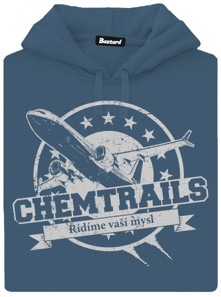 Chemtrails dámská mikina klokanka Denim