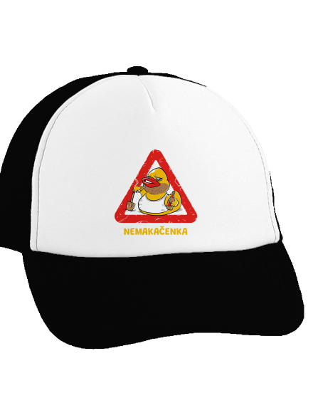 Nemakačenka kšiltovka truckerka Black cap