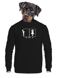 unisex mikina bez kapuce