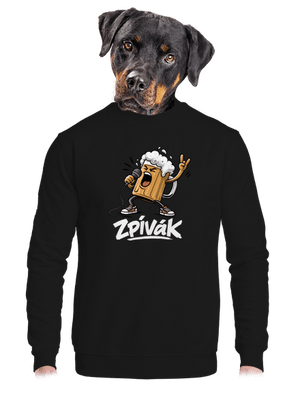 unisex mikina bez kapuce