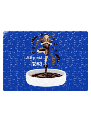 Káva provází puzzle White