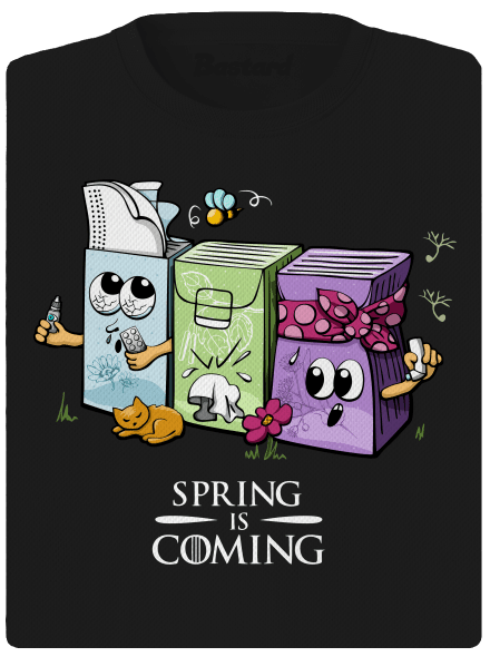 Spring is coming dámské sportovní tričko Black