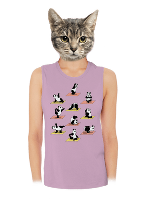 Pandí jóga dámské tílko volné Lilac