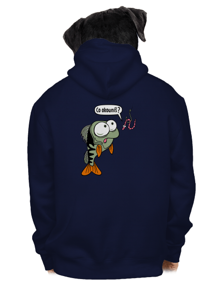 Co okouníš? pánská mikina na zip Navy