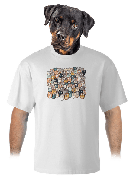 Najdi čerta unisex tričko oversized White
