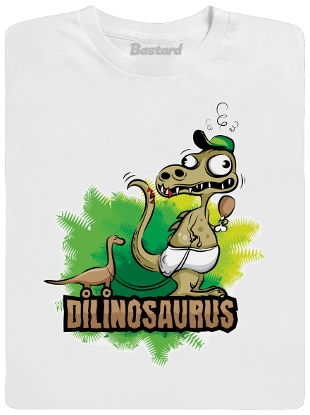 Dilinosaurus pánské tričko White